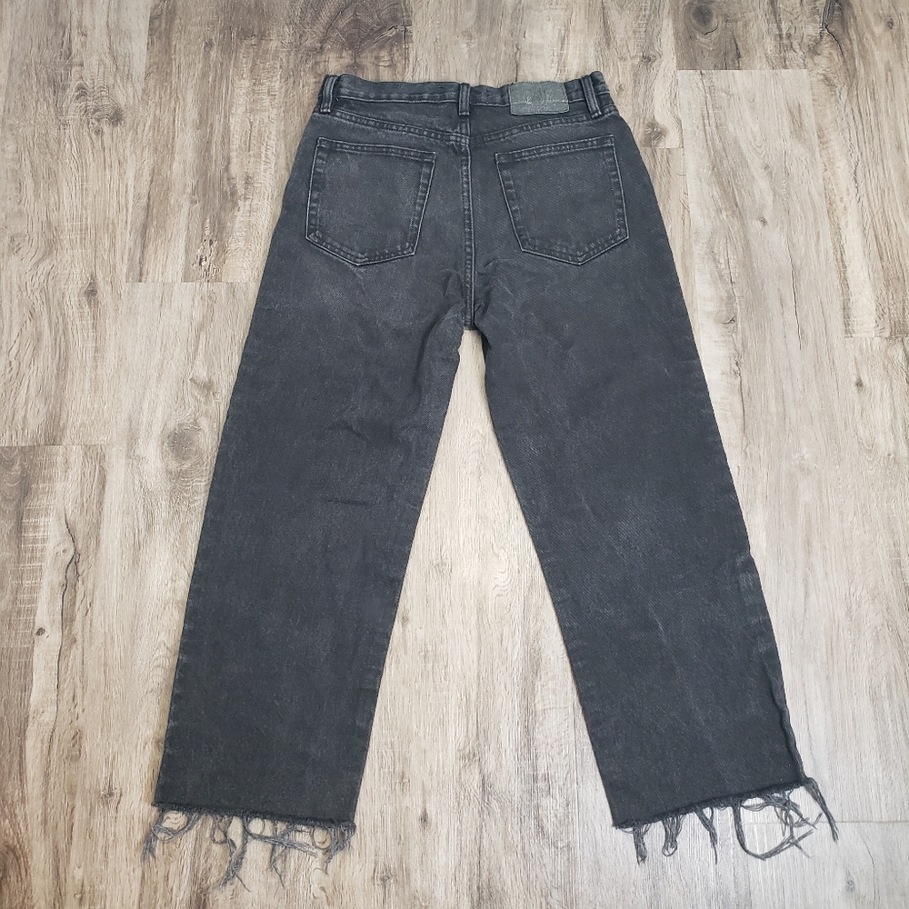 BDG Skate Fit Women'S 30 (28)‎ High Rise Black Jeans Urban Outfitters Wide Leg - Picture 9 of 9